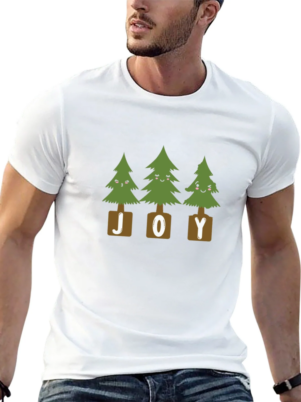 Festive Joyful Trees Graphic Tee