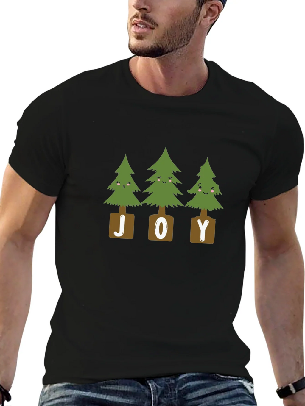 Festive Joyful Trees Graphic Tee