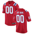 Custom New England Patriots Alternate Jersey - Red