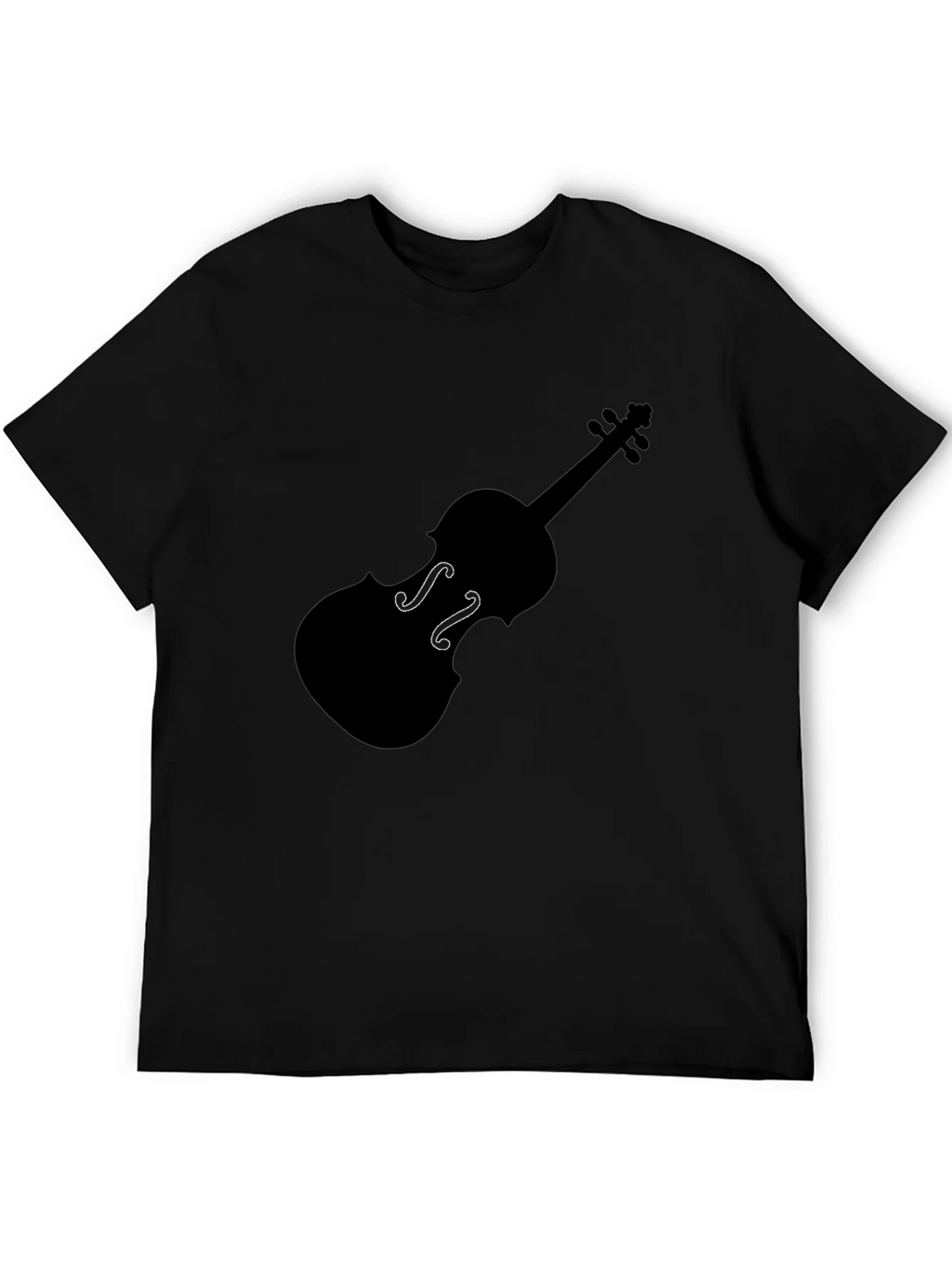 Violin Graphic Tee - Black Music Lover T-Shirt