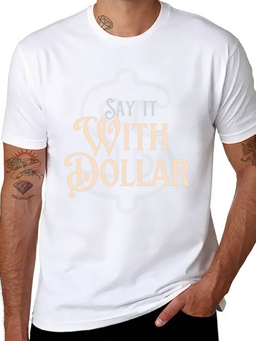 Say It With Dollar Graphic T-Shirt